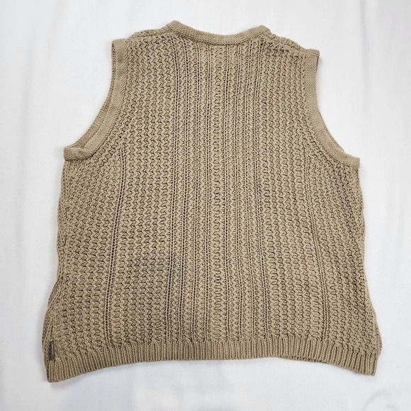 Woolrich Beige Knit Zip Up Vest - Picture 8 of 8